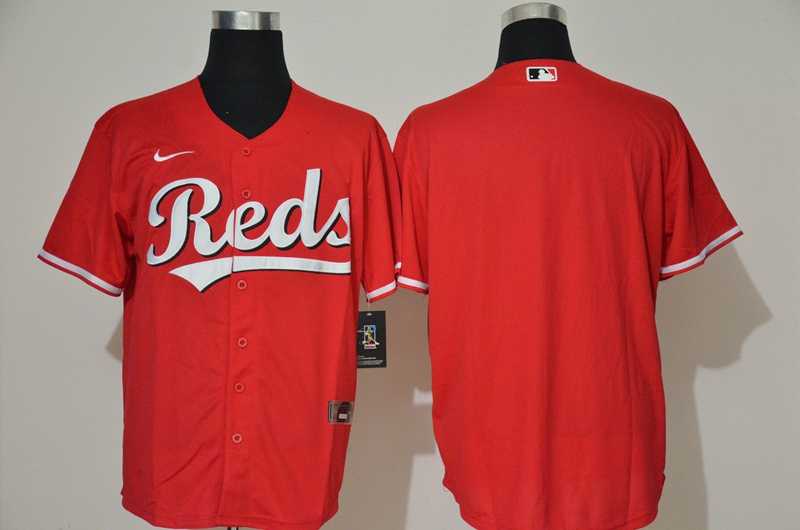 Mens Cincinnati Reds Custom Red Stitched MLB Cool Base Nike Jersey